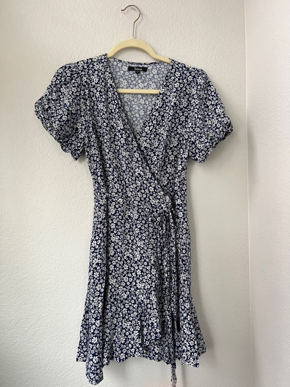 Cotton Floral Wrap Dress